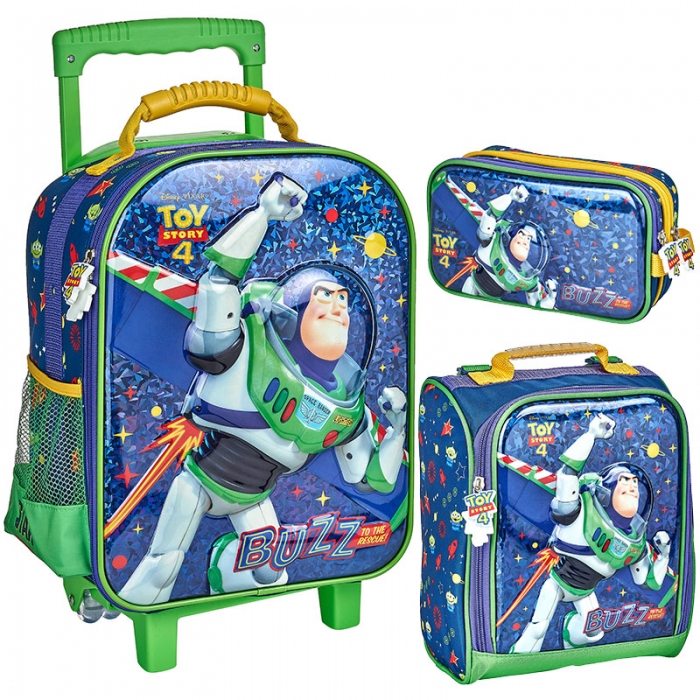 Mochila Toy Story con ruedas - Set de 3 piezas - Mochilas Escolares