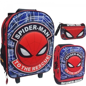 mochilas escolares hombre araña